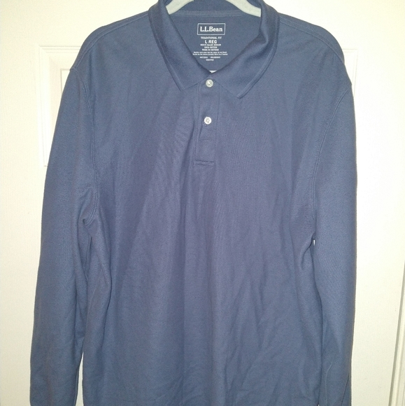 L.L. Bean Other - LL Bean Traditional Fit Long Sleeve Polo Shirt Men's sz Large Reg.